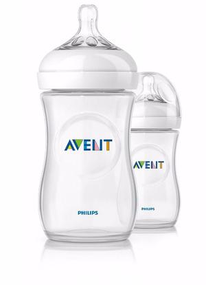 Set De 2 Teteros Biberon Bebes Avent Natural 9 Oz - 260 Ml