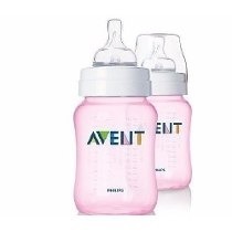 Teteros Biberon Philips Avent Clasico 9 Oz -260 Ml Rosado