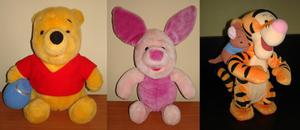 Winnie Pooh Puerquito Piglet Tigger Y Rito Peluches Disney