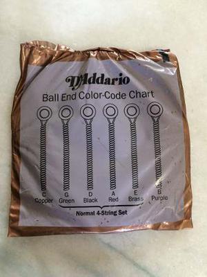 Juego 4 Cuerdas Bajo D'addario.