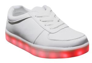 Zapatos Con Luces Led Usb Recargable Pavita Moda 