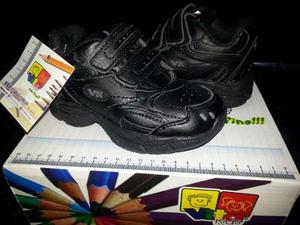Zapatos Deportivos Negros, Gomas Escolares 23 Vita Kids