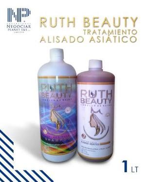 Kit De Belleza Capilar Alisado Asiático Ruth Beauty 1lt