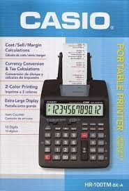 Calculadora Casio Hr-100tm-bk-a