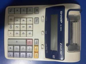 Calculadora De Oficina Sharp El-c 2 Color Print