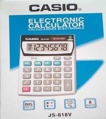 Calculadora Mesa Casio Js-818v Ideal Para Bodega Y Oficina