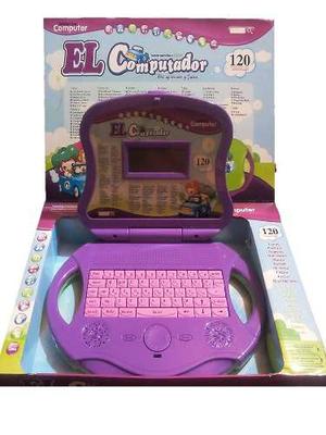 Laptop Infantil Electrica Color 120 Actividades Juego Niñas