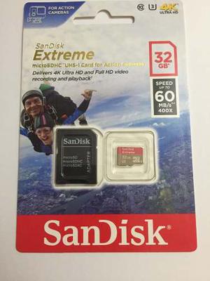 Memoria Micro Sd Sandisk Ultra 4k De 32gb Clase mb/s