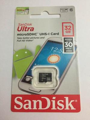 Memoria Micro Sd Sandisk Ultra De 32gb Clase 10 Original