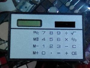 Mini Calculadora De Bolsillo Solares Ultra Planas