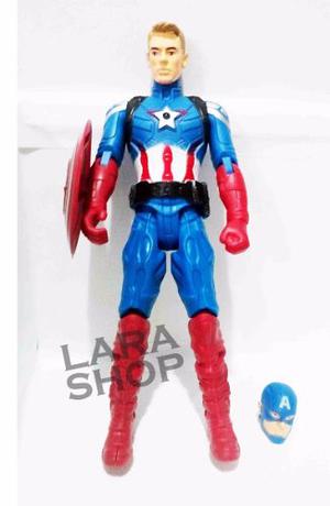 Muñeco Capitan America Iron Man 22cm Vengadores Juguete