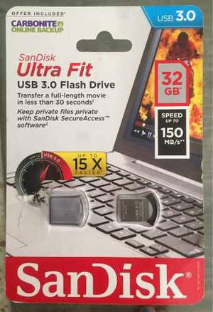 Pen Drive Ultra Fit Sandisk Usb  Gb