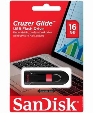 Pendrive 16gb Cruzer Glide Sandisk Usb 2.0 Original Sellado