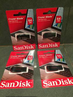 Pendrive 64gb Sandisk 100% Original,nuevos En Su Blister