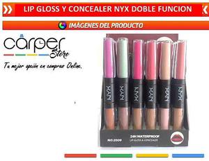 Labial Tipo Lip Gloss Y Concealer Nyx Doble Funcion