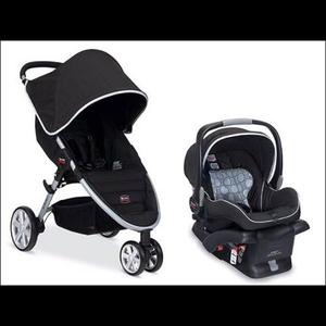 Coche Britax B-agile Mas Portabebe Con Base Para El Carro