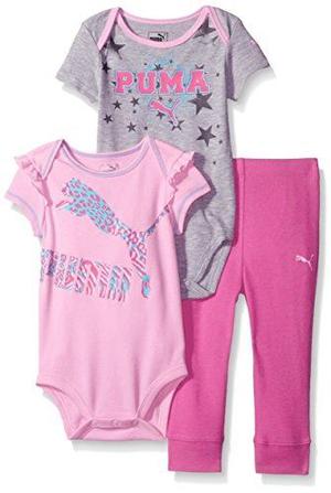 Conjuntos Puma Ropa Bebe Niña Set 3 Piezas 0-3 Meses