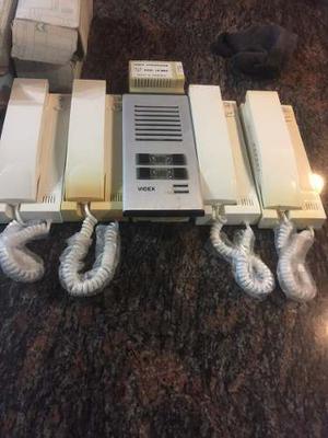 Kit De Intercomunicador Con 4 Telefono