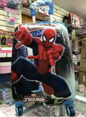 Maleta Viaje 4 Ruedas Spiderman Niños
