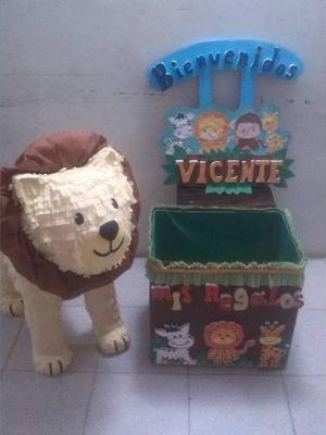 Combo De Piñata Animales De La Selva