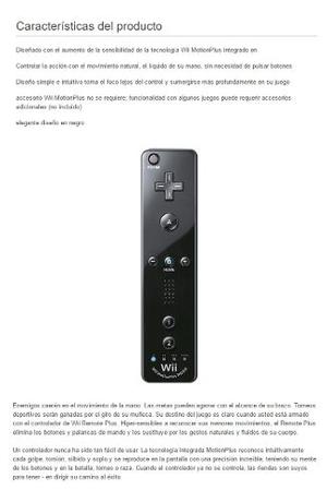 Control Wii Original