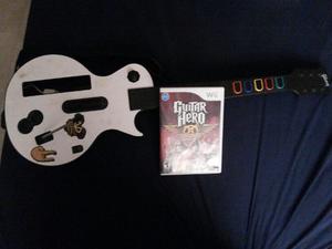 Guitarra De Guitar Hero Wii + Guitar Hero Aerosmith