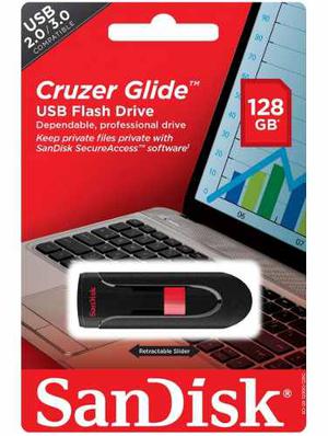 Pen Drive Sandisk 128gb Cruzer Glide 3.0, Nuevo Sellado En S