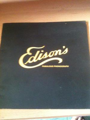 Cuaderno Impreso Edison Phonograph Con Disco