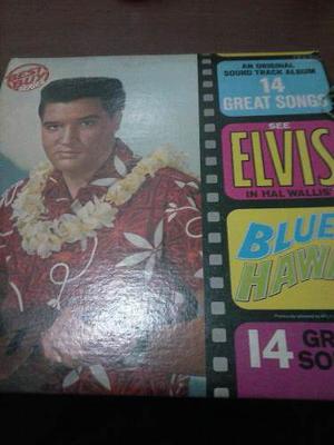 Disco De Colección De Acetato De Elvis Presley Blue Hawai