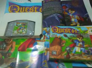 Juego Nintendo 64 Quest - Caja Y Manual.