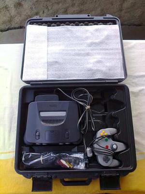 Nintendo 64 Con Equipaje De Coleccion.impecable