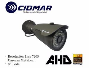 Camara Bullet Ahd 720p 36 Leds Metálica Cctv Exterior