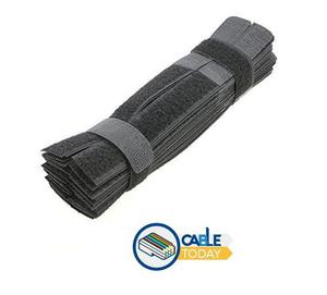 Cinta Velcro 20 Cm Color Negro O Blancas Amarra Cable C/u