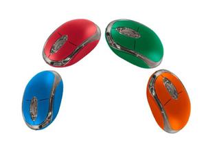 Mouse Usb Selektro Colores Naranja Rojo Azul Verde At