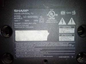 Vendo Televisor Sharp 32 Pulgadas (leer)