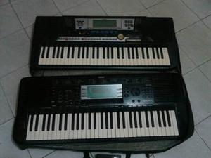 2 Teclado Marca Yamaha Con Su Forro Y Paral