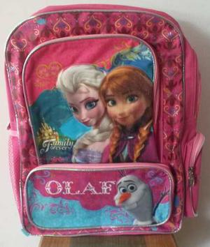 Bolso Morral Escolar De Frozen Original De Disney