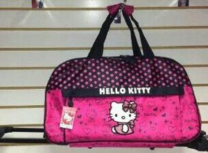 Bolso Viajero Con Rueditas De Hello Kitty