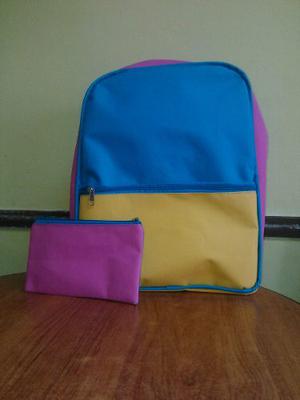 Morral Bolso Escolar Grande Niños, Niñas Y Adultos