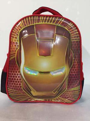 Morral Escolar 5d Capitán América, Iron Man,batman