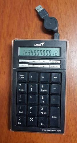 Teclado Numerico Con Calculadora Marca Genius