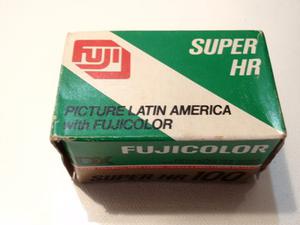 Antiguo Rollo Pelicula Fujicolor 35mm Super Hr100