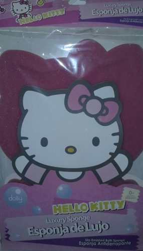 Esponja Para Bañar Bebes De Lujo (forma De Hello Kitty)