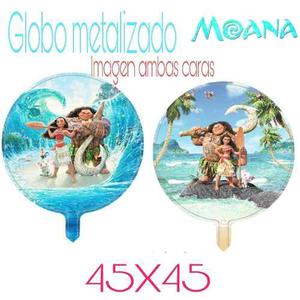 Globo Metalizado Moana Fiesta Decoración Disney 45cms