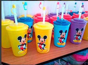 Vasos De Pitillo Plastico, Colores Personalizados