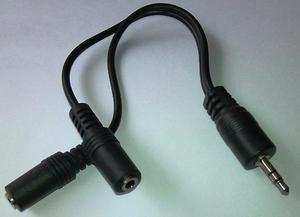 Cable Splitter Audio 3.5mm 1macho A 2hembras Mini Plug Vcom