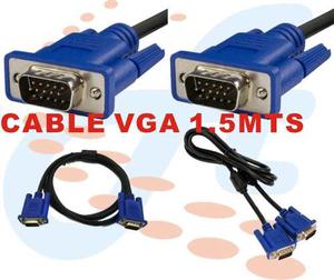 Cable Vga 1.5 Mts Nuevos Pc Macho A Macho Video Beam Dvr