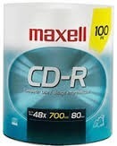 Cd Maxell Cd-r 100 Pk