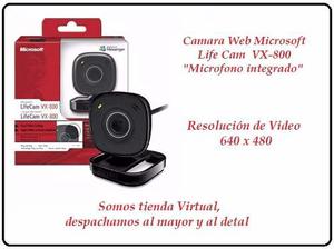 Cámara Web Microsoft Lifecam Vx-800. Microfono Integrado