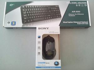 Combo Teclado Acer Y Mouse Sony Usb